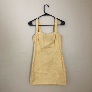 Forever 21 yellow polka dot mini dress